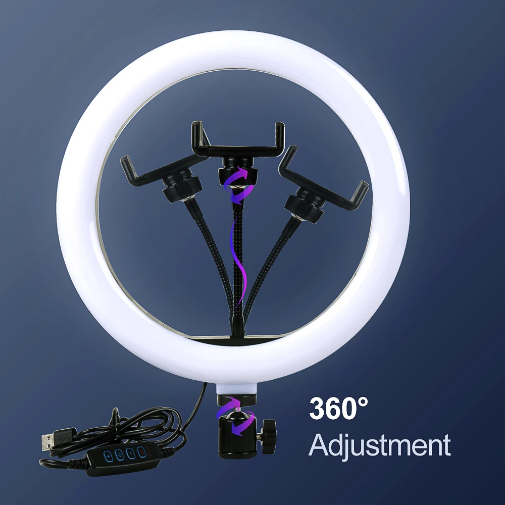 Anillo Luz Redonda Tik Tok Anillo De Luz LED Regulable Para Selfie