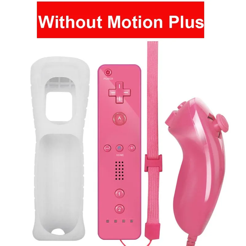 For Nintend Wii 2 in 1 Wireless Remote Gamepad Controller Without Motion Plus Remote Control Compatible Nintendo Wii Joystick 