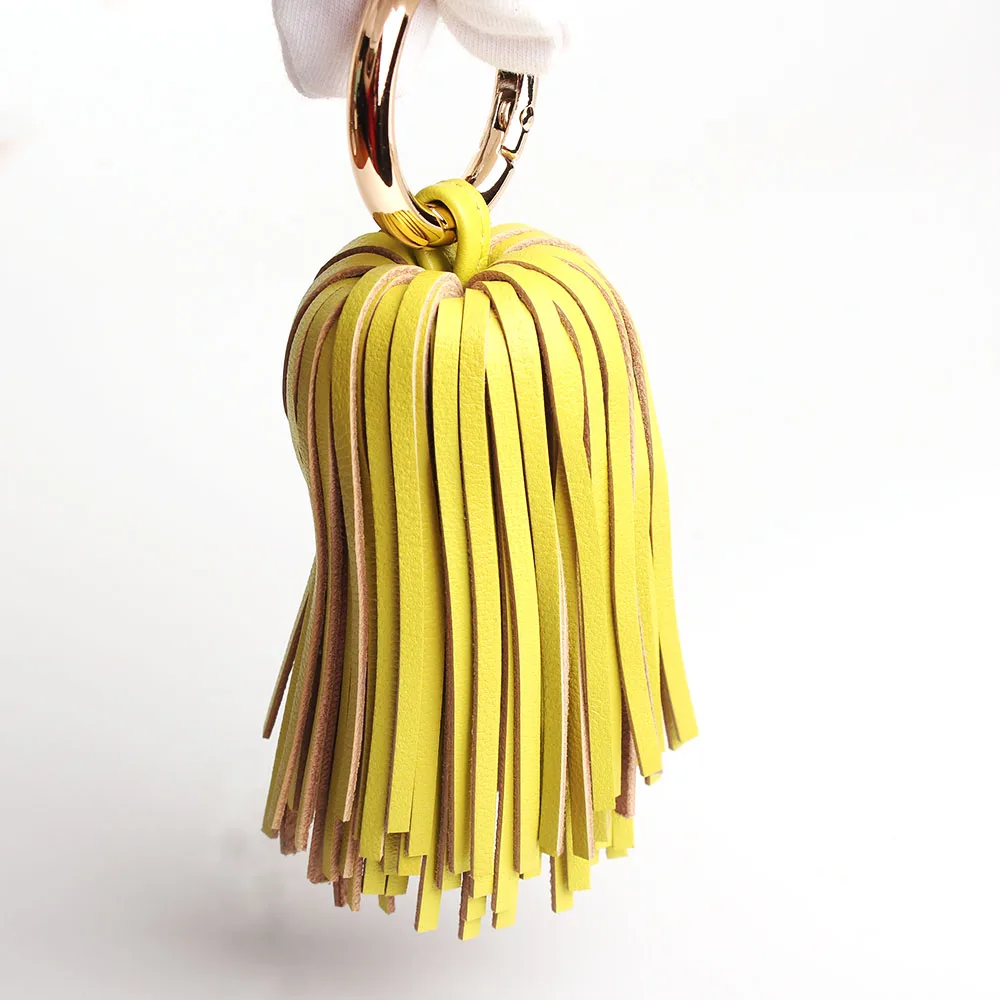 GALPADA Llavero De Borla Con Nudo De Lazo Para Automóvil, Bolso Para Bolso, Bolso De Mano Vintage Para Niñas Y Mujeres, Rosado