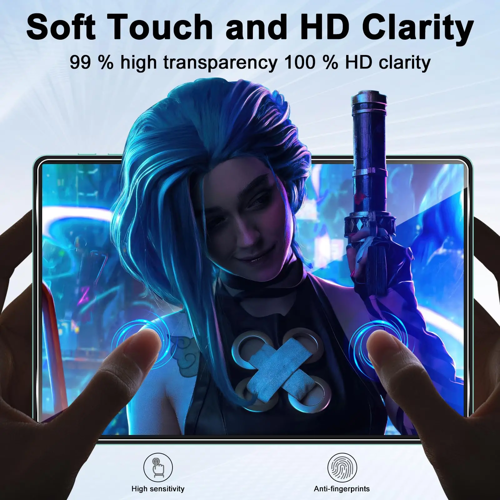Premium Tempered Glass Screen Protector - 11-Inch HD Clear, Explosion-Proof, Anti-Fingerprint