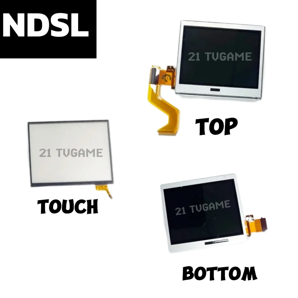 Nintendo DS LCD Screen Top Upper & Bottom Lower LCD Display Screen for Nintend DS Lite NDSL Game Console With Touch Screen Repair Parts, nintendo ds lcd screen,nintendo ds lcd screen replacement