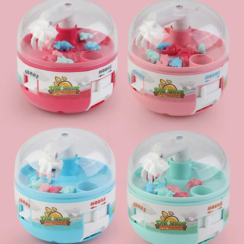 Mini Dinosaur Claw Machine Children's Crane Grab Machines Happy Egg Twist Machine Toys for Children Game Dolls for Girls Gifts 6