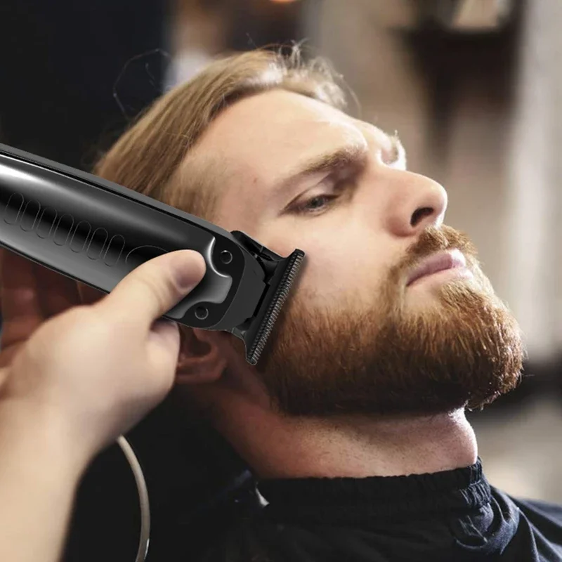 Kemei Men's Professional Electric Hair Clipper Beard Trimmer Hair Clipper Cutting Set Rechargeable