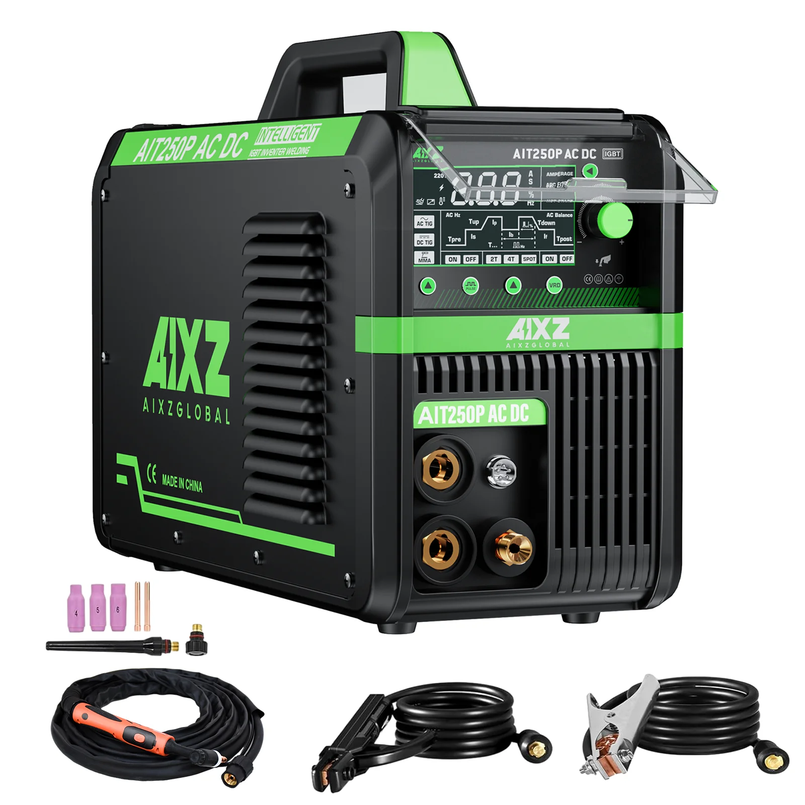 AIXZ 250A 5 in 1 HF TIG Welder AC/DC Aluminum Welding MMA/ARC