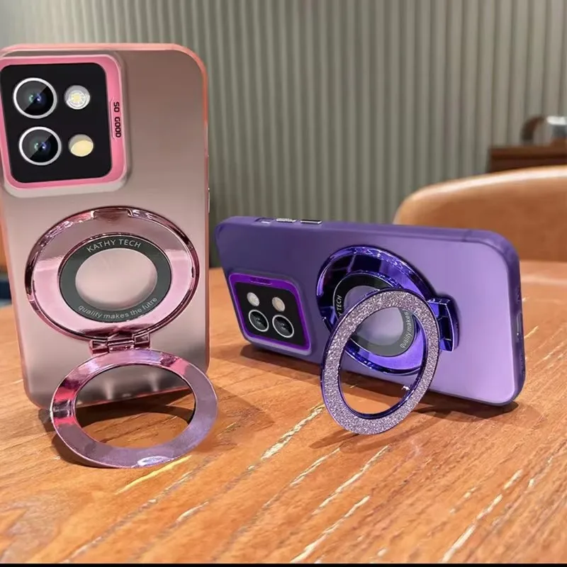 Matte Holder Ring Phone Case with Enhanced Grip and Protection