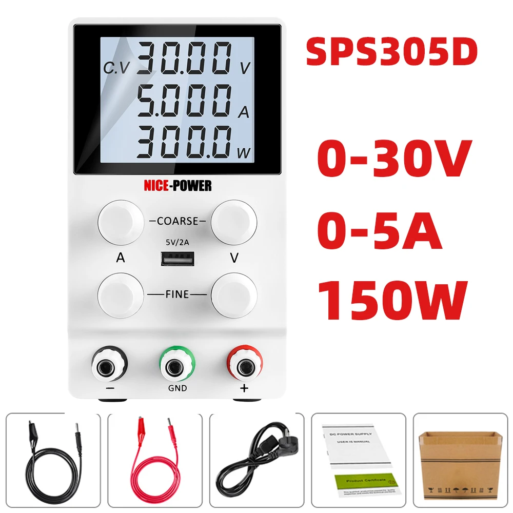 Details about   Variable Linear Adjustable Lab DC Bench Power Supply W/Digital Display 0-120V US 
