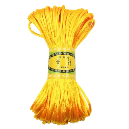 Colorful Braided Satin Nylon Cord - 3mm x 20M