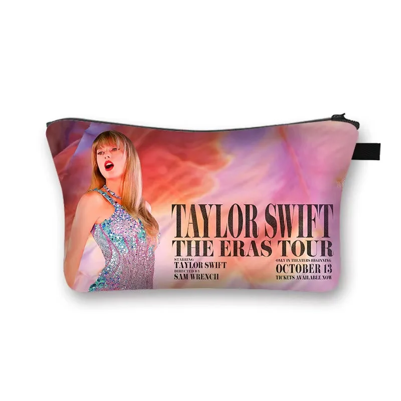 

Stylish Girl Swifties Cosmetic Bags Eras Tour Makeup Bag Outfits Popular Album Cover Large Capacity Zipper Beauty Toiletry