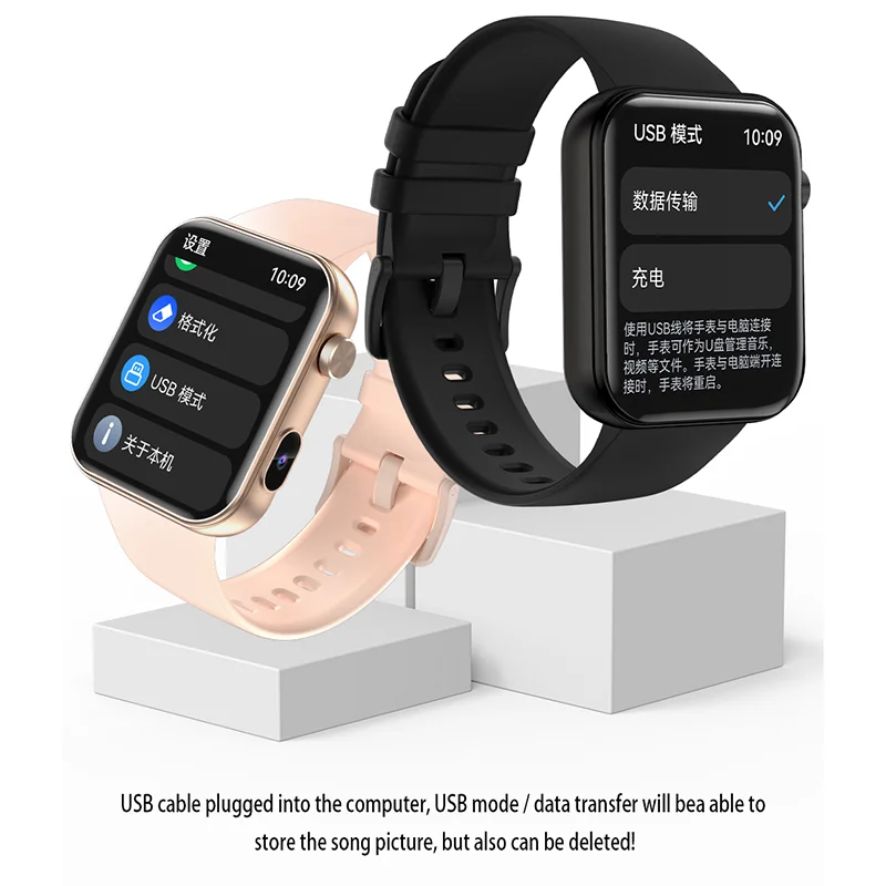 Have a Camera Smart Watch Women Music Video Player Heart Rate 1.91 inch HD Screen 100+ Sports Watches Bluetooth Call Smartwatch