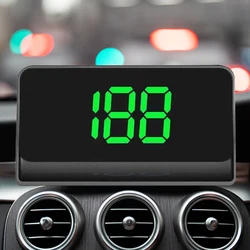 Car Digital GPS Speedo LED Display Electronic Head Up Display Plug and Play GPS Speed Detector Big Font for Truck Electric Motor