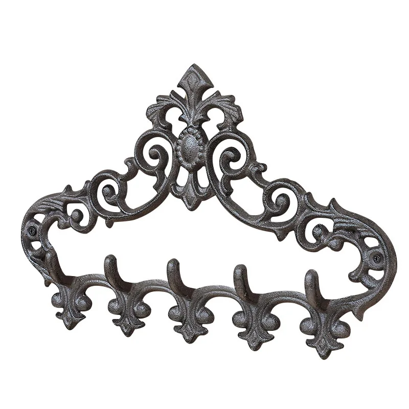 Nordic Simple Retro Iron Art Hook Wall Decoration Coat and Hat Hook Home Living Room Bedroom Decoration