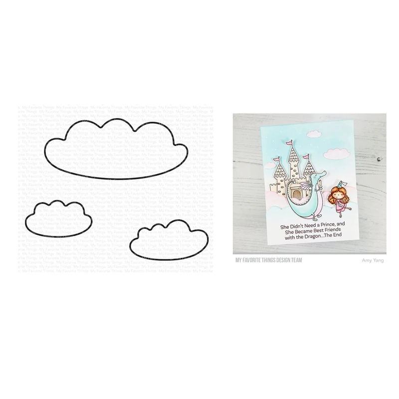 

Облако металлические Вырубные штампы Скрапбукинг для нового 2022 года изготовление бумаги небесное украшение тиснение рамки карты без штампов