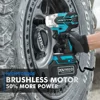 2 in 1 350N.m Electric Brushless Cordless Wrench 1/2 Screwdriver Li-ion Battery Impact Drill Power Tool For Makita 18V Battery 6
