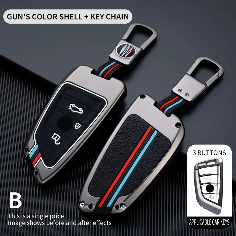 Deluxe Car Key Case Cover - Premium Leather Protector