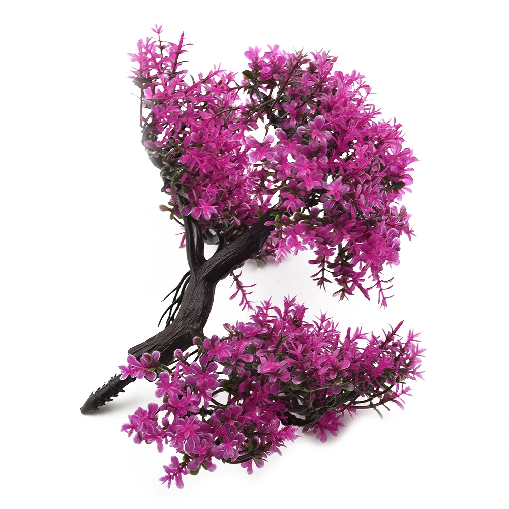 Festival Topfpflanze Simulation dekorative Bonsai Home Office Kiefer Baum Geschenk DIY Ornament Hotel Garten künstliche Bonsai rosa – Detail 9