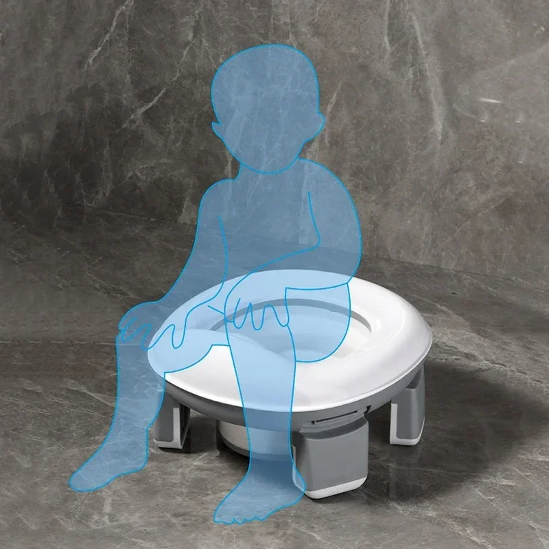 Potty and Baby Seats Baby Trainer Bath Toilet Adapter Children Toilet Seat Pad 3 in1 Multifunction Toilet for Baby 2