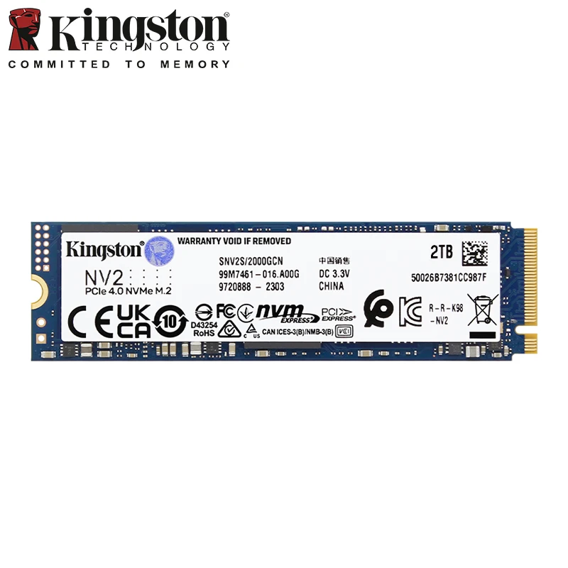 新品セッット 2枚Kingston NV2 1TB PCIe 4.0 NVM 【公式通販】
