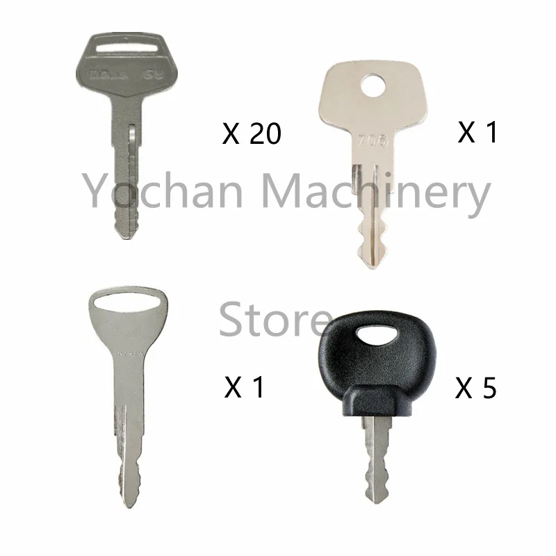 27 Chiave Per Il Carrello Elevatore Dell'Escavatore Komatsu Liebherr Bomag Toynew