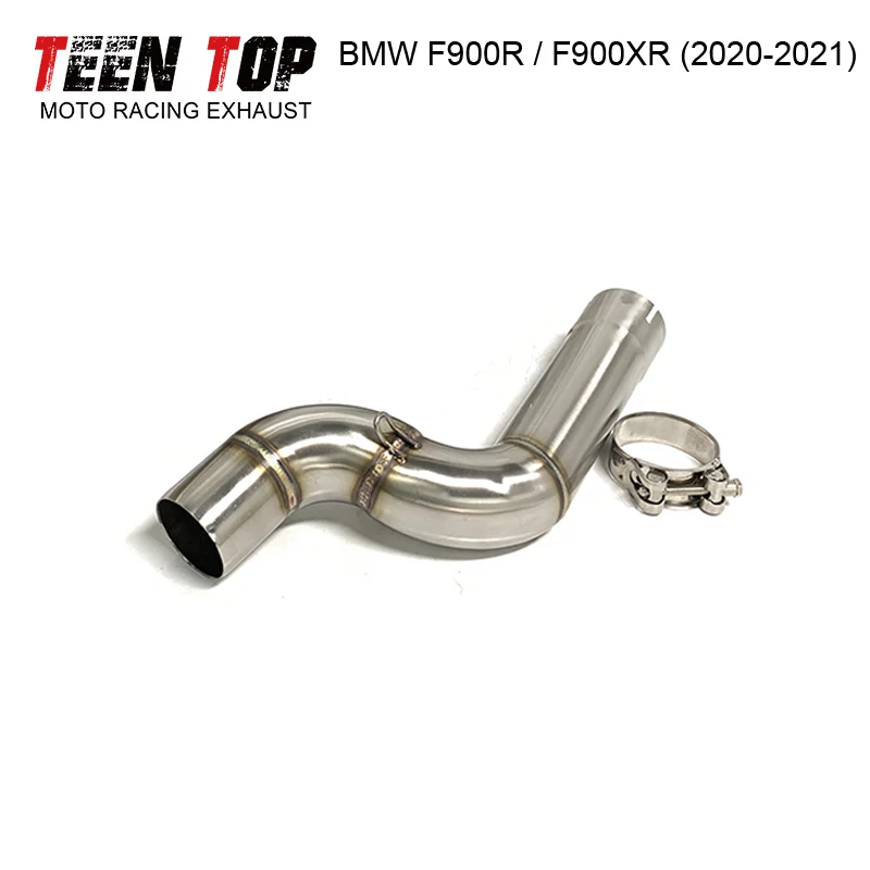 Motorcycle Exhaust Full System Link Pipe With Carbon Fiber Cover For BMW F900R F900XR Exhaust Pipe 2020-2021 - Image 6