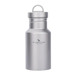 Premium Titanium Wide Mouth Water Bottle - Leak-Proof & Reusable (400ml Ti3251D)