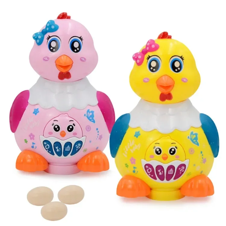 Electric Egglaying Chicken Upgrade Edition Egglaying Little Hen Wanxiang Music Luminous Children's Enlightenment Puzzle Toy 4
