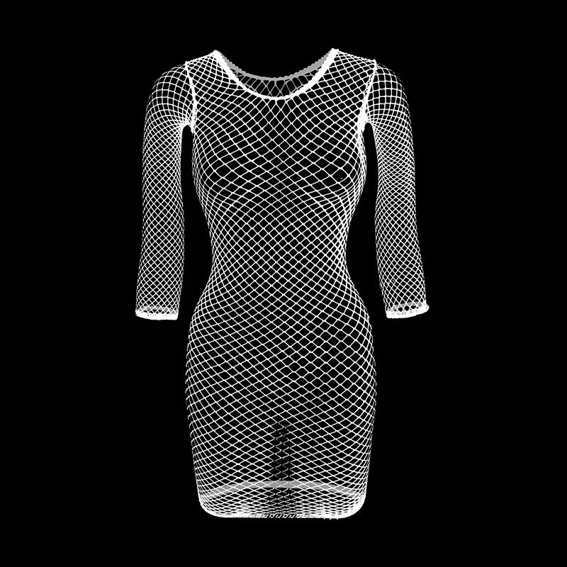 Sexy Cover Up Hollow Out Fishnet Dress without Bikini Holiday fishnet cover up