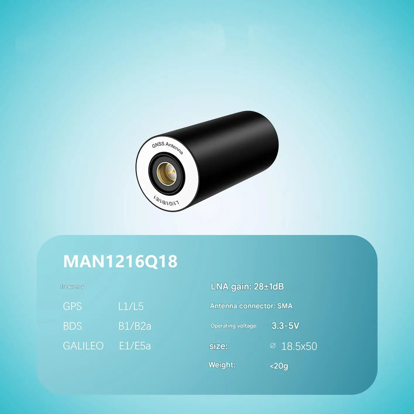 MEGSINE MAN1216Q18 RTK GNSS 쿼드리필라 헬릭스 안테나