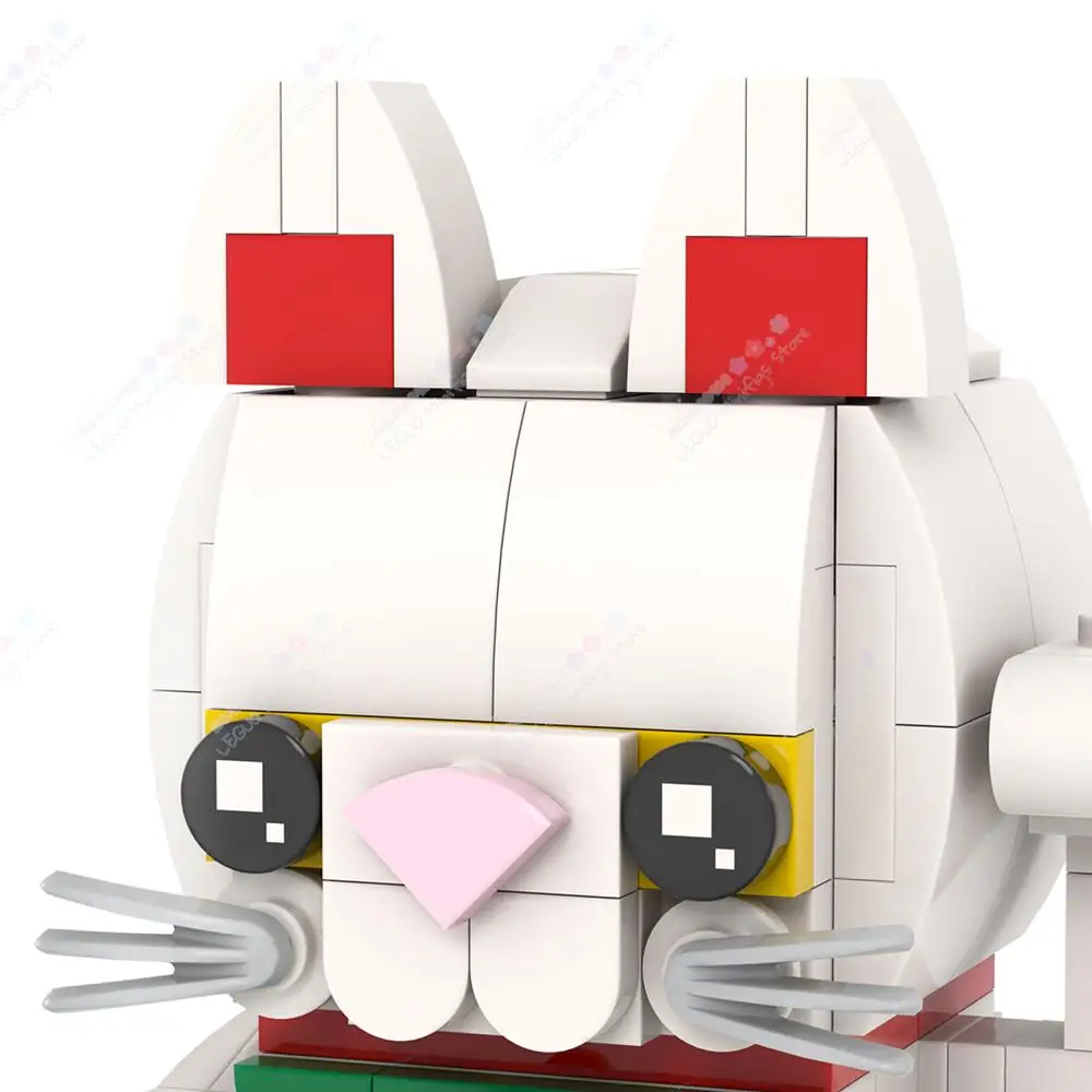 MOC1107 크리에이티브 시리즈 MOC 빌딩 블록, DIY 포춘 고양이 모델, 행운의 돈 그림 장식, 조립 벽돌, 어린이용 장난감