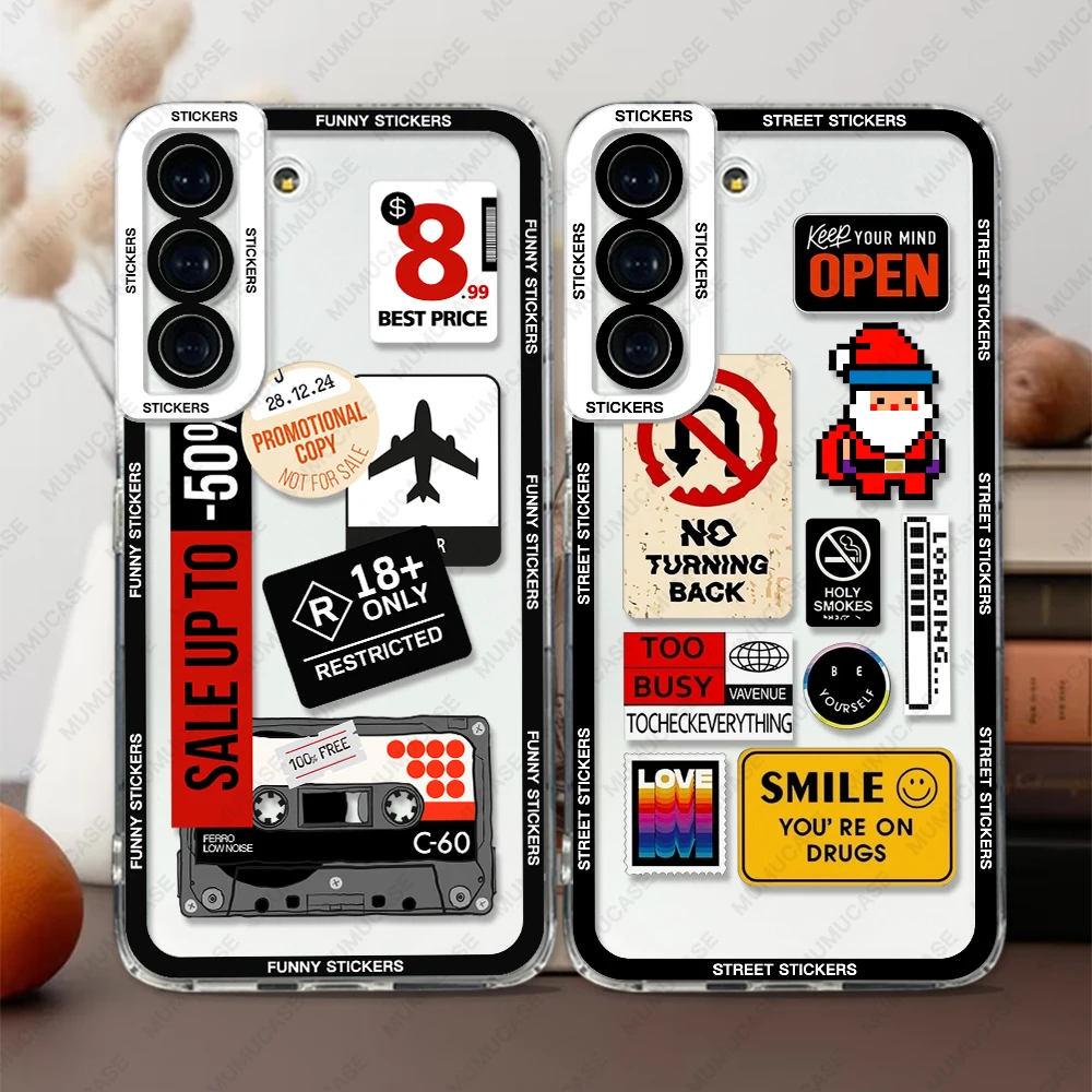 Street-Fashion-Stickers-Case-For-Samsung-Galaxy-A13-A21s-A22-A31-A32 ...