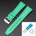 Green white line