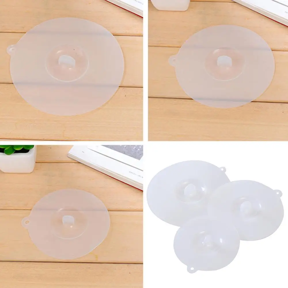 Description Picture 5 of itemSafe FDA Grade Silicone White Cup Cover Bowl Lid Heat-resistant S M L Prevent Dust and Flies Universal