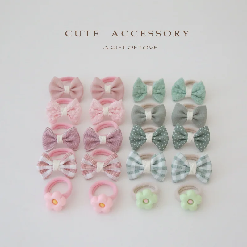 Baby Girl Hairband Cartoon Bow Bunny Bear Kids Hair Accessories Fall Winter Children Elastic Hair Bands Princess Hair Tie