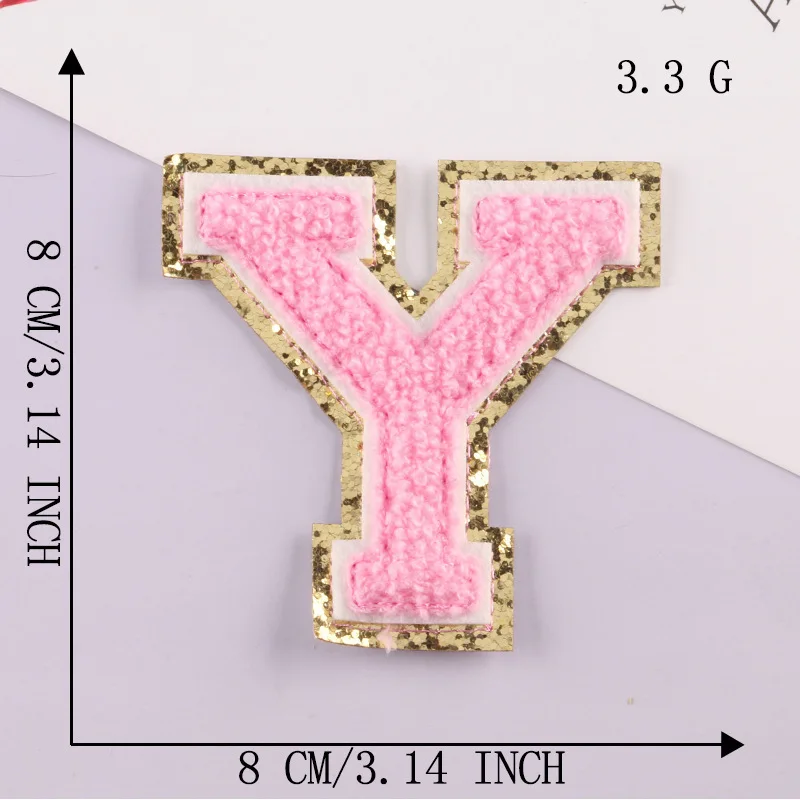 Patch Letters for Clothes - Alphabet Sticky Letter Emblems for DIY Jackets, Bags, and Clothing Projects