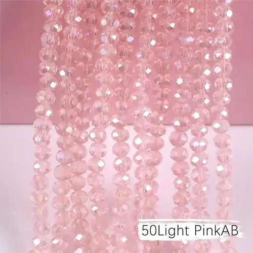 2mm 4mm 6mm 8mm Rondelle Austria Crystal Beads Faceted Glass Beads Loose Spacer Beads for DIY Bracelet Garment Making - Image 44