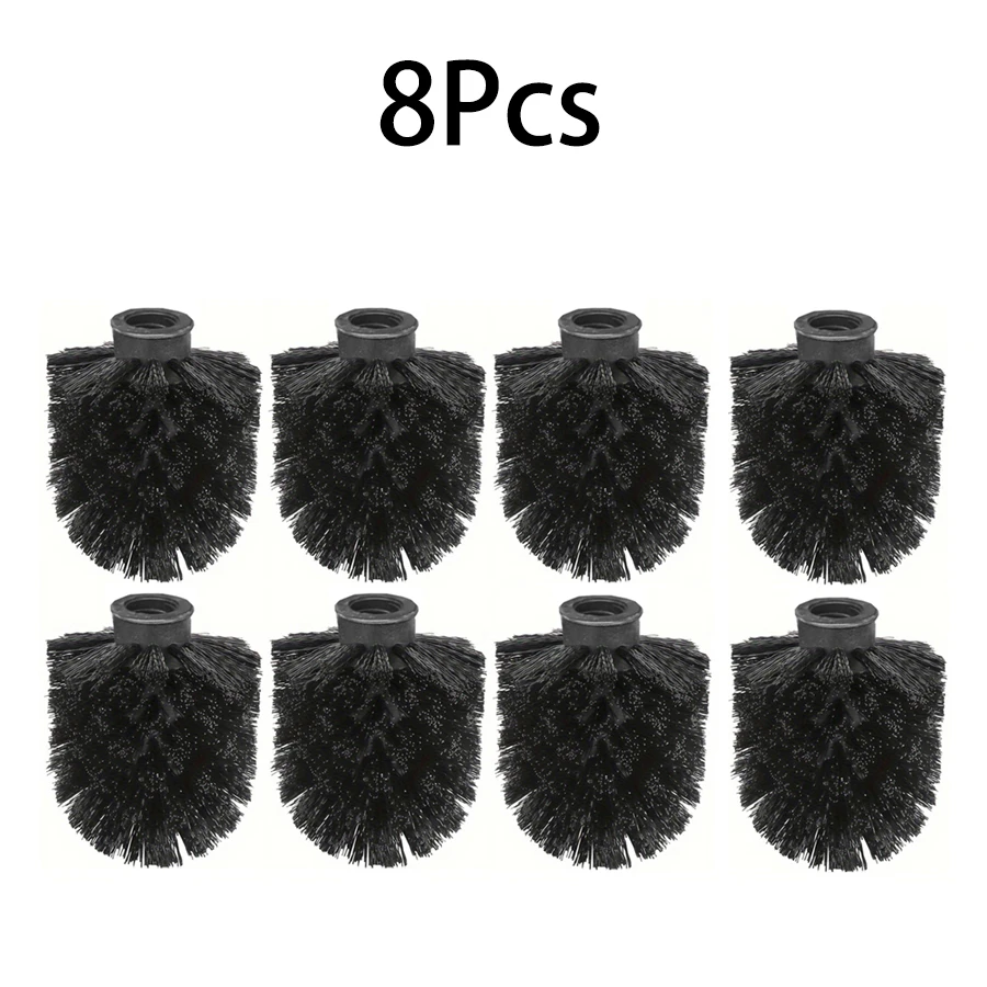 Enhanced Reusable Black Toilet Brush with Detachable Head