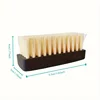 2pcs Dual-Strength Plastic Shoe Brush Set - Soft White Bristles & Firm Black Bristles  Versatile Shoe Care Tool for Home Use 2