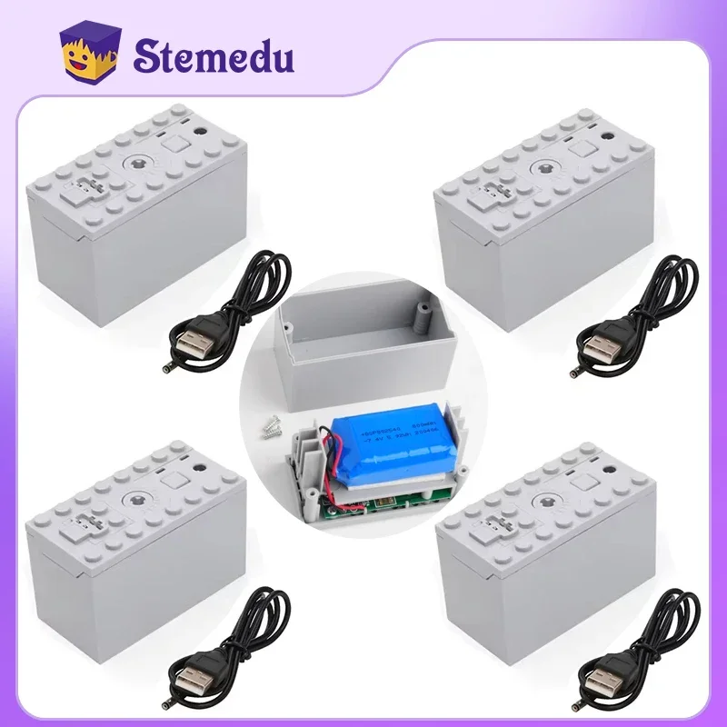 Aaa Battery Lepin Rechargeable Battery Box 4PCS MOC Rechargeable
