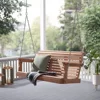Porch Swing, 2-Person Poly Lumber Outdoor Porch Swing, All-Weather Farmhouse Patio Swing That Never Rot and Fade 2