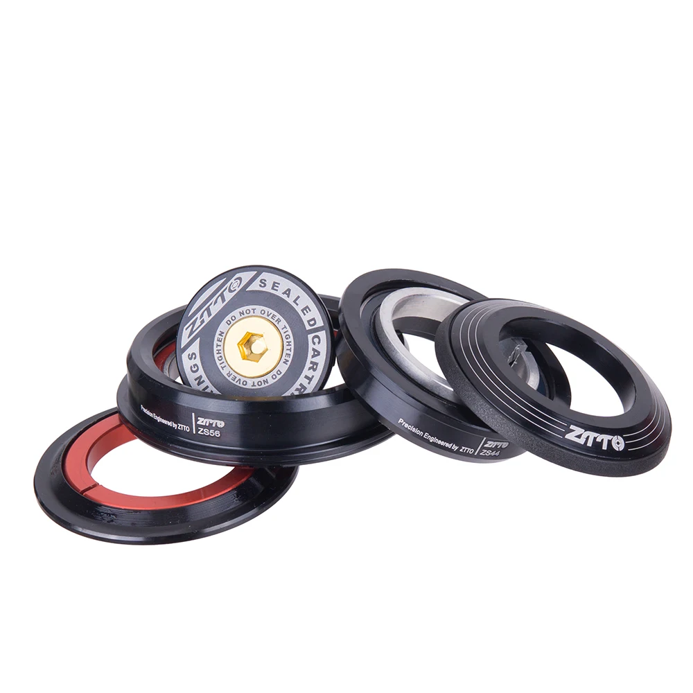 Bicycle Headset ZTTO 4456ST MTB Bike Road Bicycle Headset 44mm 56mm CNC 1 1/8