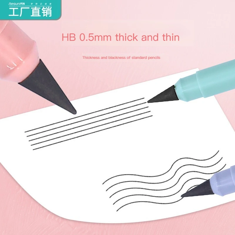 Writing Stationery HB Unlimited Writing Pencil No Ink Novelty Pen For Kids School 6Pcs drawing pencils writing stationery
