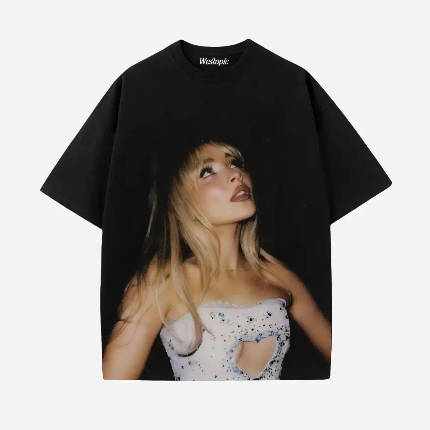 High Street Hip Hop Damenbekleidung SABRINA CARPENTER T-Shirt Hot Sale Damen T-Shirt Casual Übergroßes Baumwoll-T-Shirt Unisex – Detail 14