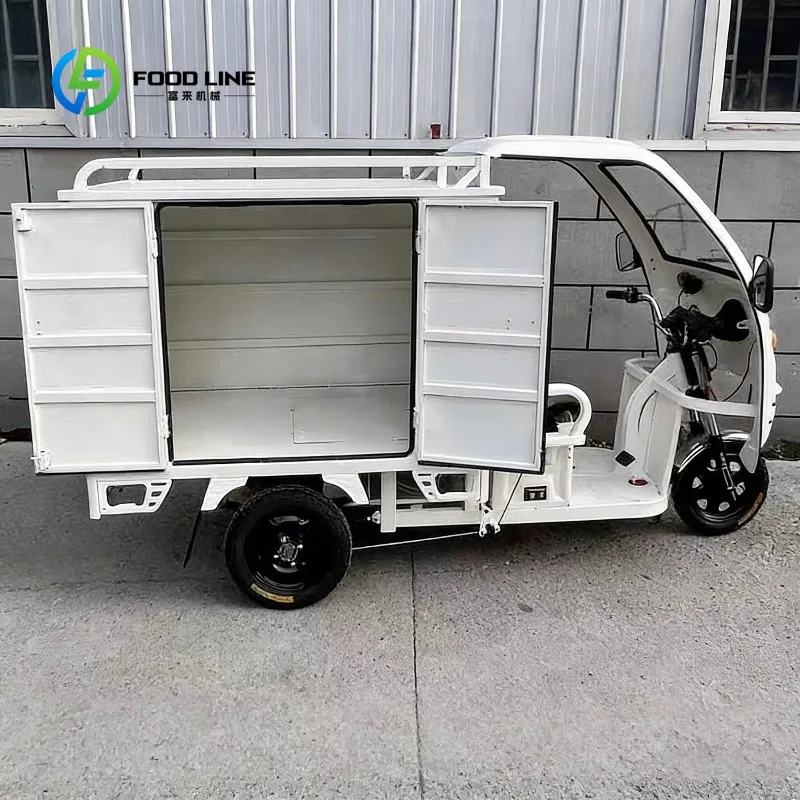 Triciclo Elettrico Personalizzato con Box Refrigerato per Catena del Freddo, Trasporto Mobile a Bassa Temperatura - immagine 2