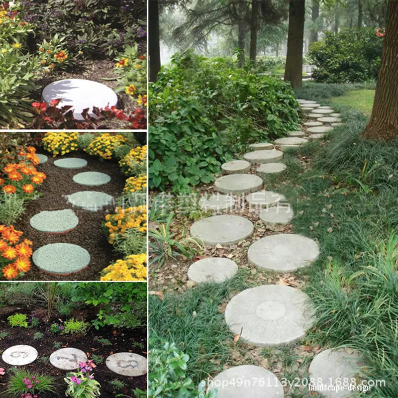 Reusable Concrete Cement Brick Design Road Mold Manufacturing Diy Paving Mold Home Garden Soil Concrete Path 1pcs