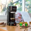 2 in 1 Coffee Brewer, Single Serve and K Cup Compatible & Ground Coffee,Compact Size Mini Coffee Maker | USA | NEW 5