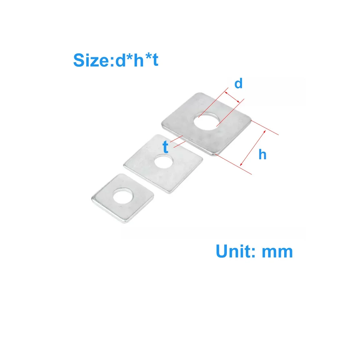 Thickened Square Gasket/Square Metal Flat Gasket, Used For Curtain Walls