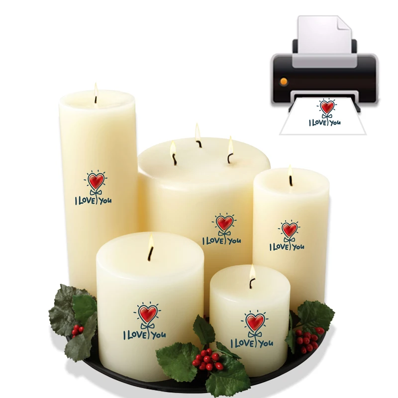 워터슬라이드 데칼 전사지 레이저 투명 흰색 인쇄 가능 워터슬라이드 A4 사이즈 DIY 데칼 선물 공예 세라