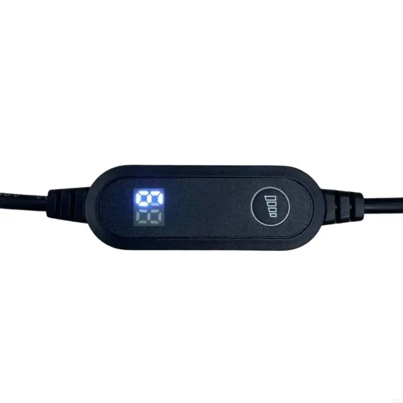 전자 장치 팬을 위한 디지털 스크린으로 출력되는 조정 가능한 전원 USB 5V3A 5.5x2.5mm 케이블 12W