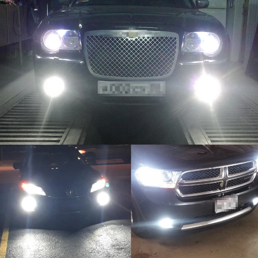 2pcs Super Bright H11 Led Bulbs H7 H8 H16 JP 9005 9006 9012 HB4 HB3 Car Headlight Fog Lights CSP Auto Lamp DC 12V 6500K White