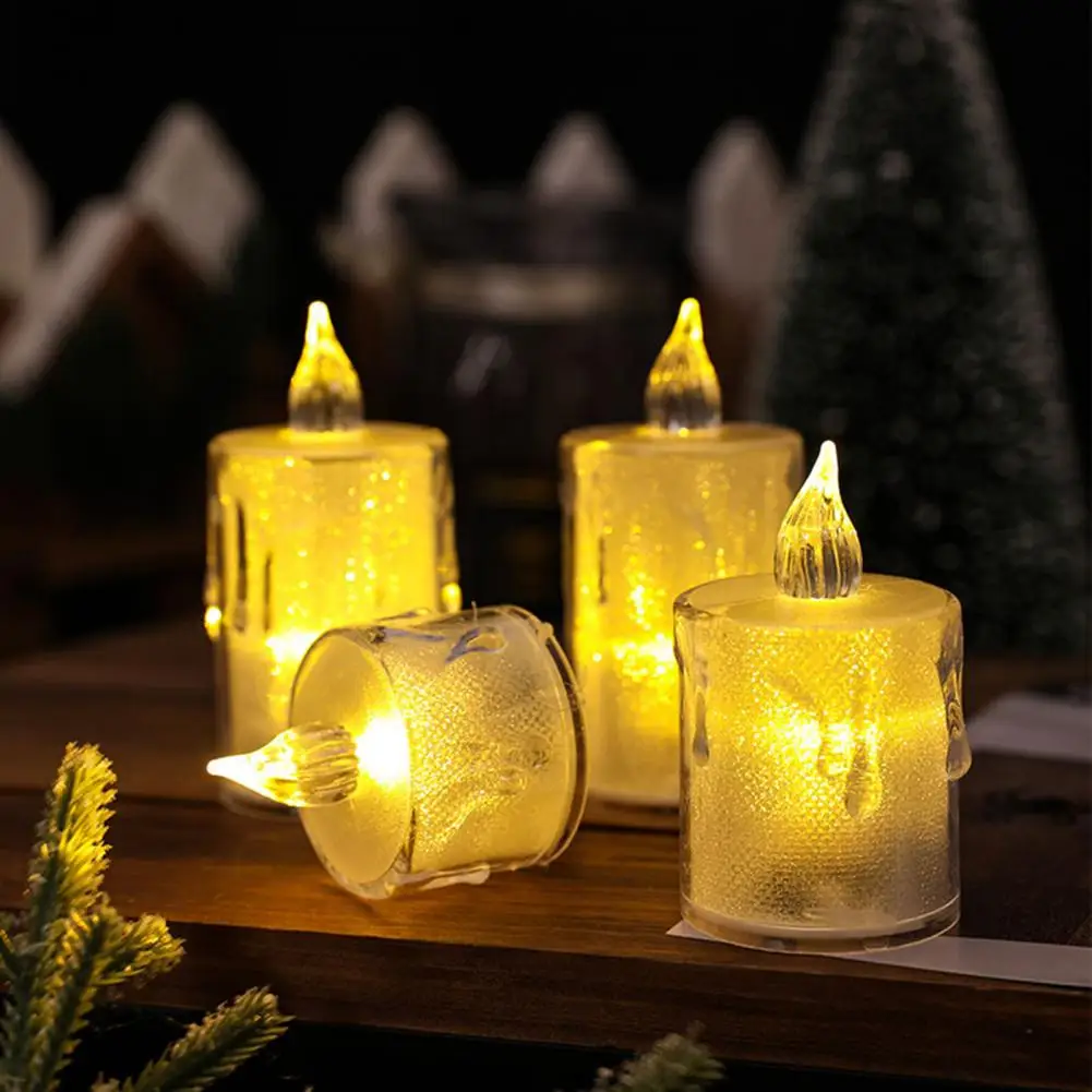 24PcsLEDElectronicCandleSafeRealisticFlamelessBatterypowered