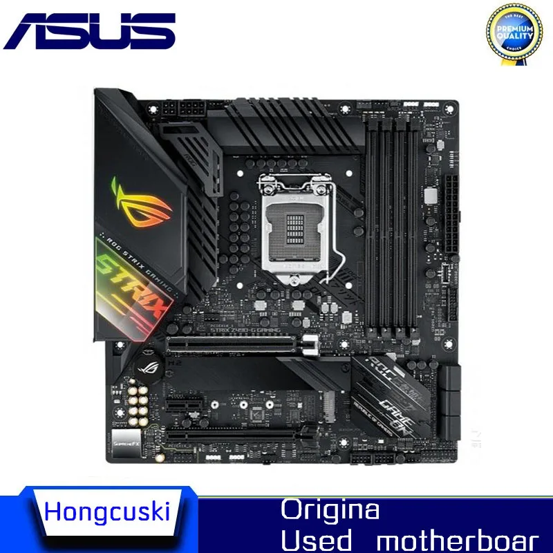 Utilizzato Per Asus Rog Strix Z490-G Gaming Desktop Originale Per Intel Z490 Ddr4 Pci-E 3.0 Scheda Madre Lga 1200 Usb3.0 Sata3